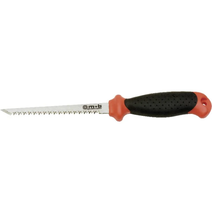 MOB UNI Gipskartonsäge, ergonomischer 2K-Griff, spitz zulaufendes Sägeblatt für Gipskarton, Holz und PVC