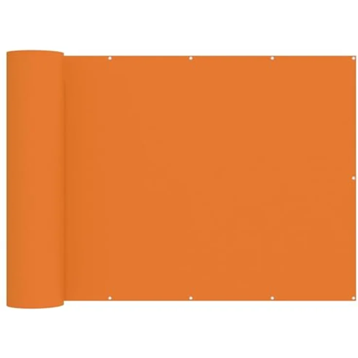 vidaXL Balkon Sichtschutz 150 x 700 cm, UV-beständiger und wasserabweisender Stoff mit Polyurethan-Beschichtung, orange – Bild 1