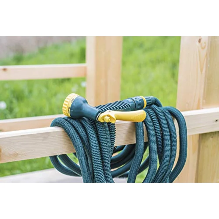 Steuber Flexibler Gartenschlauch Platinum GREEN mit 8 Sprühkopf-Funktionen, 33m, Süd Siegel, m. Adapter & Verbindungsstück, beliebig erweiterbar – Bild 7