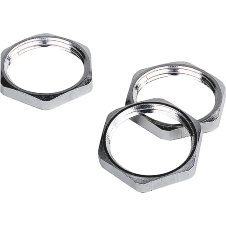 LAPP KABEL Skindicht Smm 25x1,5 Gegenmutter für Kabelverschraubung, metrisches Gewinde nach DIN EN 60423, vernickelt, halogenfrei, schlagfest