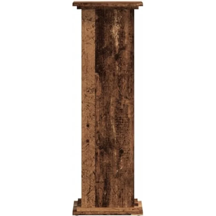 vidaXL Pflanzenständer Altholz-Optik, stabiler Blumenständer aus Holzwerkstoff, 33x33x100 cm, max. Belastbarkeit 60 kg – Bild 4