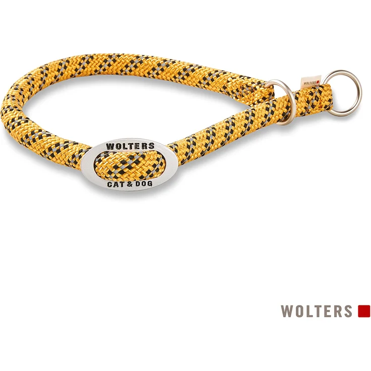 Wolters Everest-Tauprogramm Schlupfhalsband 55 cm x 1,3 cm, robustes Nylongewebe mit Zugbegrenzer, curry gelb/schwarz – Bild 1