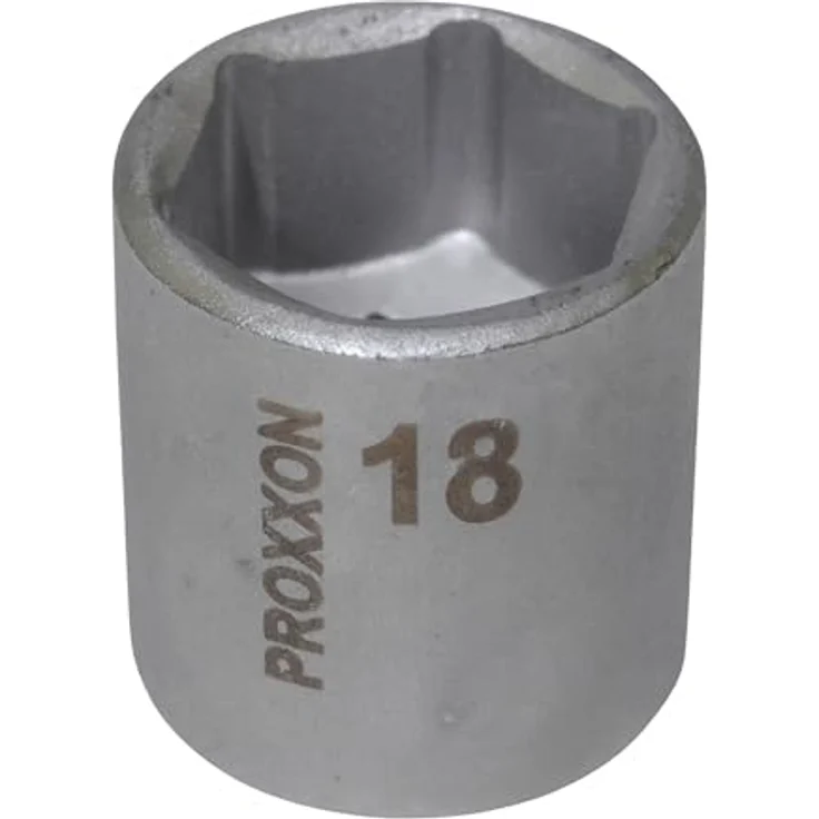 PROXXON INDUSTRIAL Bohrer- und Bitset 23523, 3/8'' Steckschlüsseleinsatz aus CrV-Stahl, Größe 18 mm – Bild 1
