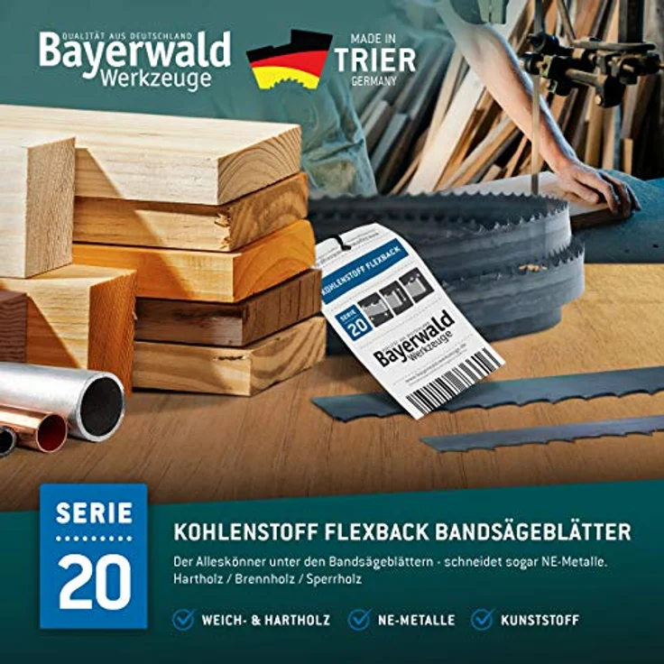 Bayerwald Bandsägeblatt - 2232 x 8 x 0.65 x 6 – Bild 3