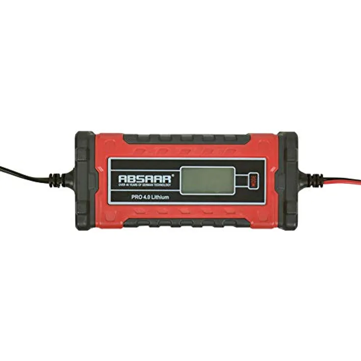 Absaar Ladegerät Pro 4.0Li 6-12 Volt 0-95 - 140 Ah 4 A rot - schwarz