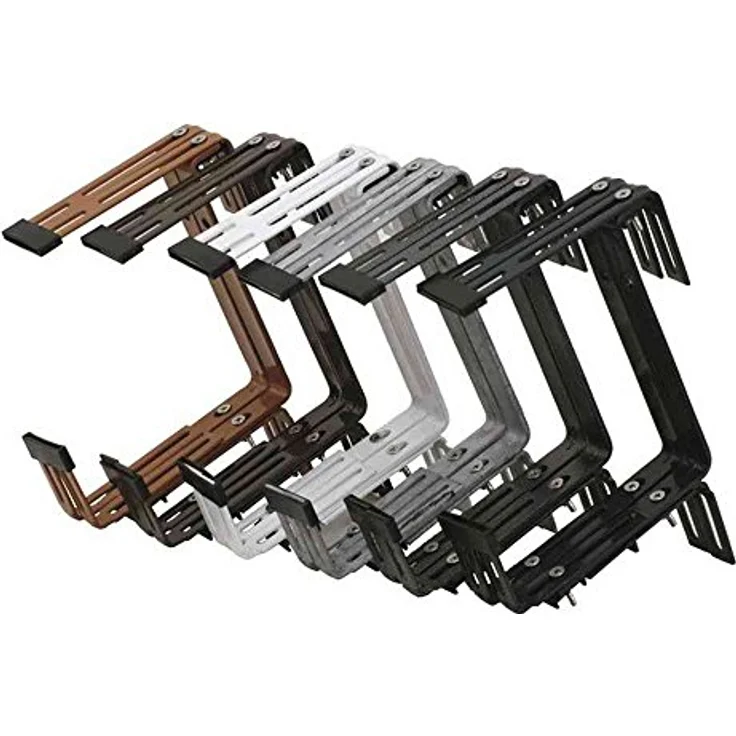 Siena Garden Blumenkastenhalter Premium, 3-fach verstellbar, anthrazit, 2 Stück, 897712 – Bild 3
