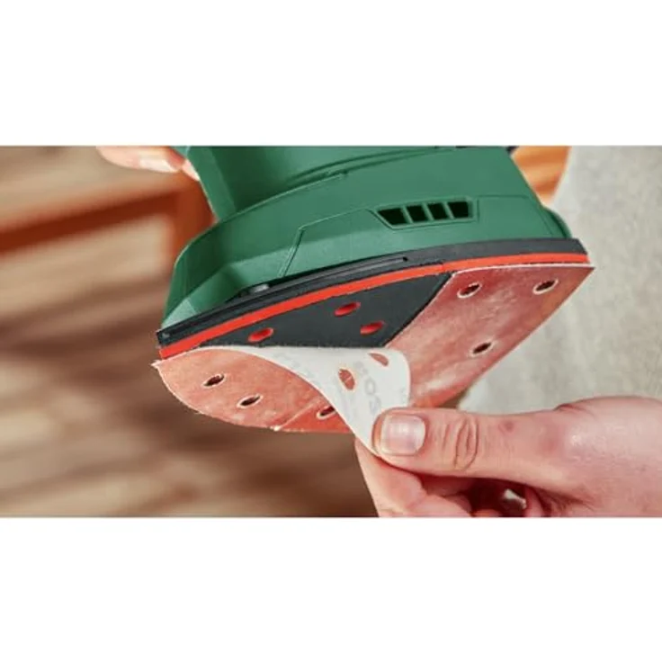 BOSCH Akku-Multischleifer EasySander 18V-8, 22000 U/min, Mit 1x Akku 2 Ah - im Karton, ergonomisches Design, Microfilter-Staubbox, Klettverschlusssystem – Bild 5