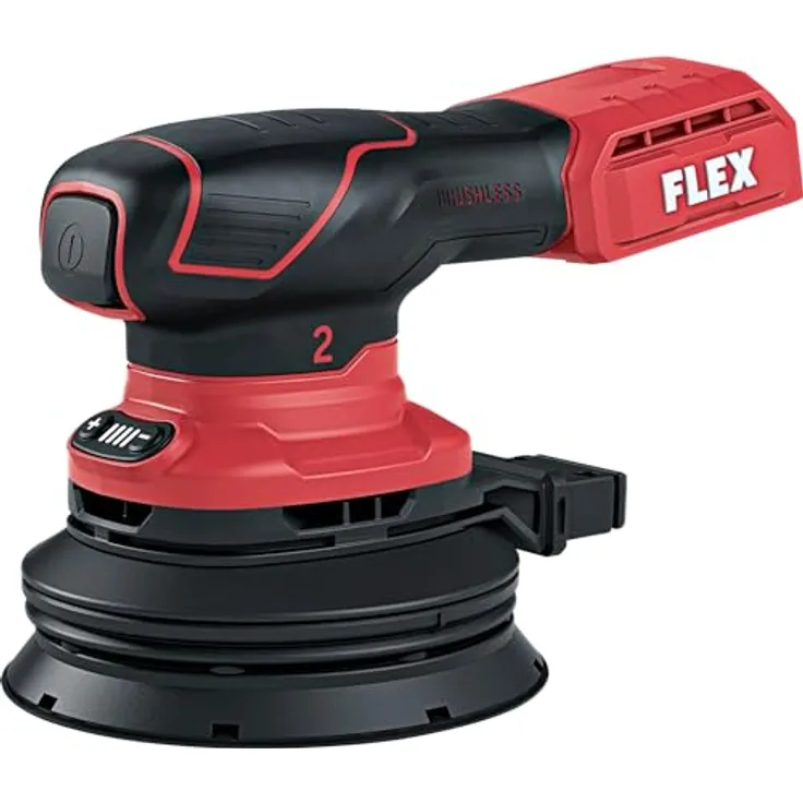 FLEX Akku-Exzenterschleifer ORE 2-125 18-EC C, ergonomischer Multisander mit Drehzahlregelung, Schleifteller-ø 125 mm, ohne Akku