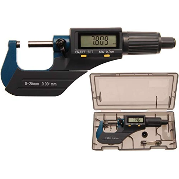 BGS 8427 | Digital-Bügelmessschraube | 0 - 25 mm | Digitaler Mikrometer / Mikro-Messschieber – Bild 1