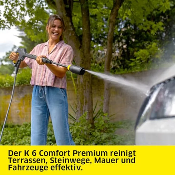 Kärcher Home & Garden K 6 Comfort Premium Hochdruckreiniger, 160 bar, wassergekühlter Motor, 4-in-1-Multi Jet-Strahlrohr, ergonomische G 180 Q COMFORT!Hold Pistole – Bild 2