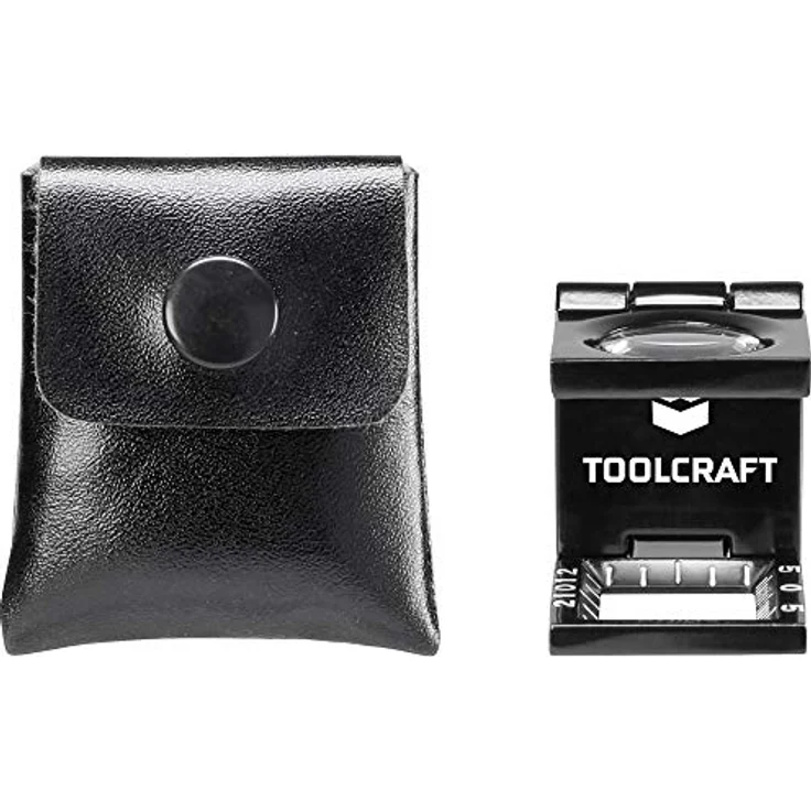 Toolcraft Fadenzähler, 10x Vergrößerung, Linsengröße 14 mm, inkl. Aufbewahrungstasche – Bild 3