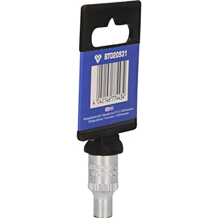 Brilliant Tools Sechskant-Stecknuss BT020931, 1/4" Innenvierkant-Antrieb, 4,5 mm, qualitativem Chrom-Vanadium-Stahl, matt verchromt – Bild 7