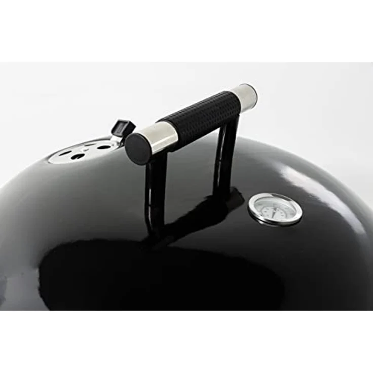 ACTIVA Grill Kugelgrill Nottingham, Holzkohlegrill mit verchromtem Grillrost in Schwarz – Bild 4