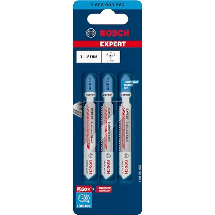 Stichsägeblatt Stainless Steel T 118 EHM Gesamtlänge 83 mm Zahnteilung 1,4 mm Edelstahlbleche – Bild 2