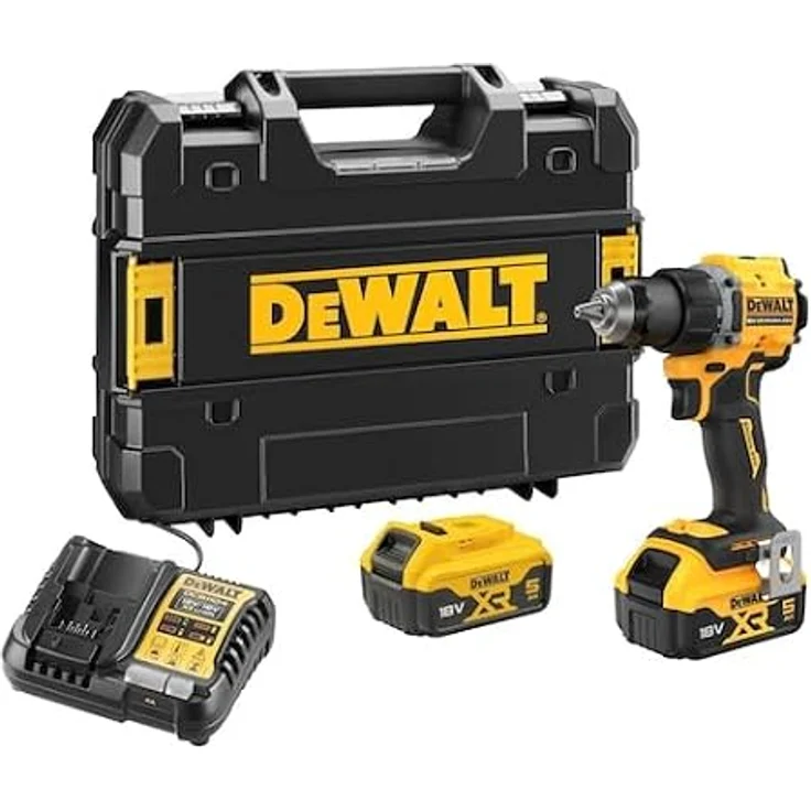 DeWalt Akku-Bohrschrauber DCD794P2T, 18V, 2-Gang, 1650 U/min, 74 Nm, inkl. 2 Akkus 5Ah, bürstenlos – Bild 1