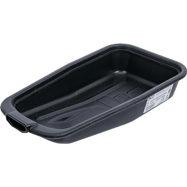 BGS 9994, Öl-Auffangwanne für Motorräder, 2 l, HDPE, 380 x 212 x 73 mm, niedrige Bauhöhe für Ölwechsel – Bild 1