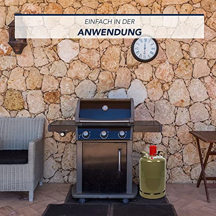 11 kg Gasflasche grau Propan ungefüllt  für Gasgrill, Heiz-Geräte, Abflammgeräte uvm. – Bild 3