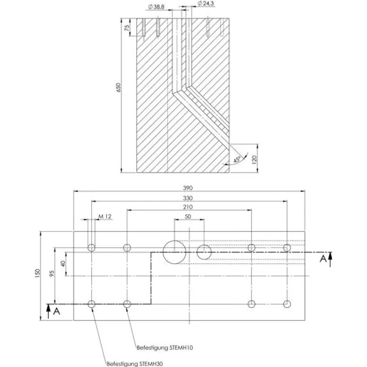 ABL Fertigfundament für Standfuß eMH1/eMH3