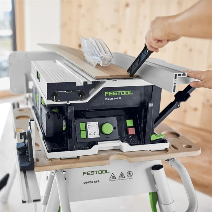 FESTOOL Akku-Tischkreissäge CSC SYS 50 EBI-Set 577379 Energie-Set & Untergestell – Bild 8