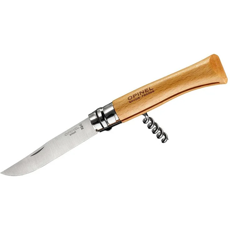 Opinel Taschenmesser No. 10 mit Korkenzieher