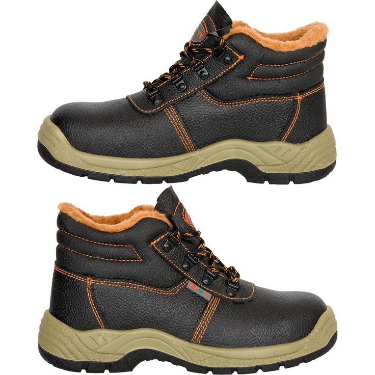 Ardon Safety FIRWIN O1 Winterschuhe ohne Stahlkappe, gefütterte Arbeitsschuhe aus Leder, Größe 43