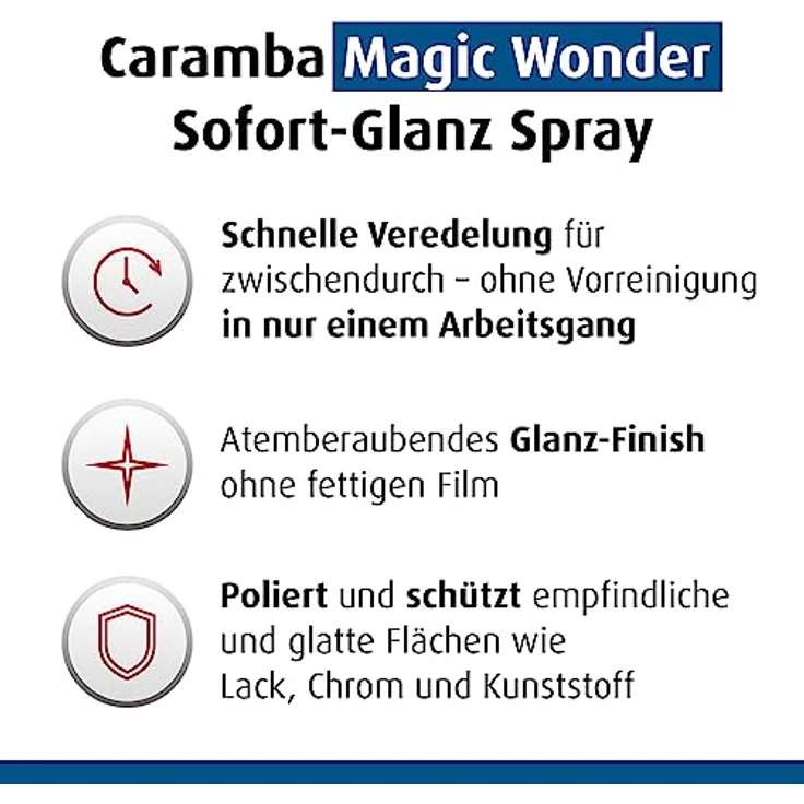 Caramba Magic Wonder Sofort Glanz, 250ml Cockpit-Reiniger für glatte Flächen, langanhaltender Schutz und staubabweisend – Bild 5