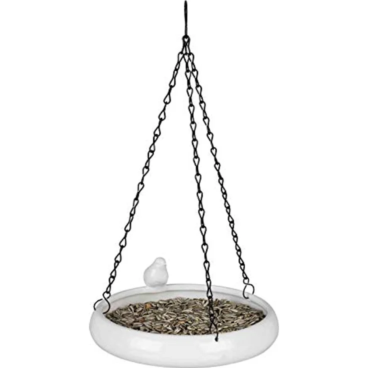 Trixie 55629 Vogeltränke hängend, Keramik, 500 ml/ø 21 cm, weiß – Bild 3