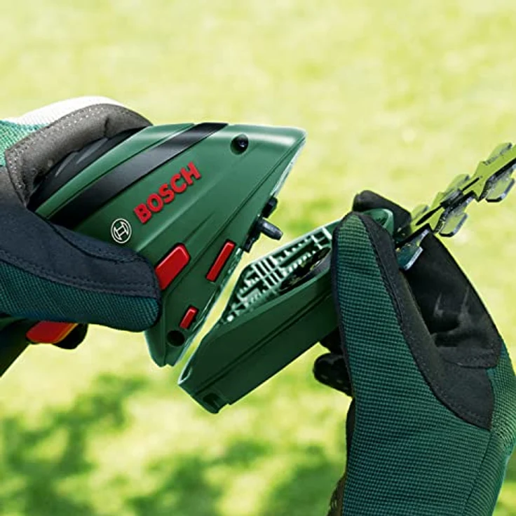 Bosch Home and Garden Isio Akku Grasschere, Strauchschere inkl. Akku, inkl. Ladegerät, mit Verlängerung, inkl. Grasscherenvorsatz – Bild 4