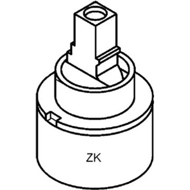 Kludi Steuereinheit Niederdruck Kartusche 35 mm, Original Ersatzteil 7480500-00 für Einhandmischer mit Heißwasserbegrenzung, geprüft nach DIN EN 817 – Bild 2