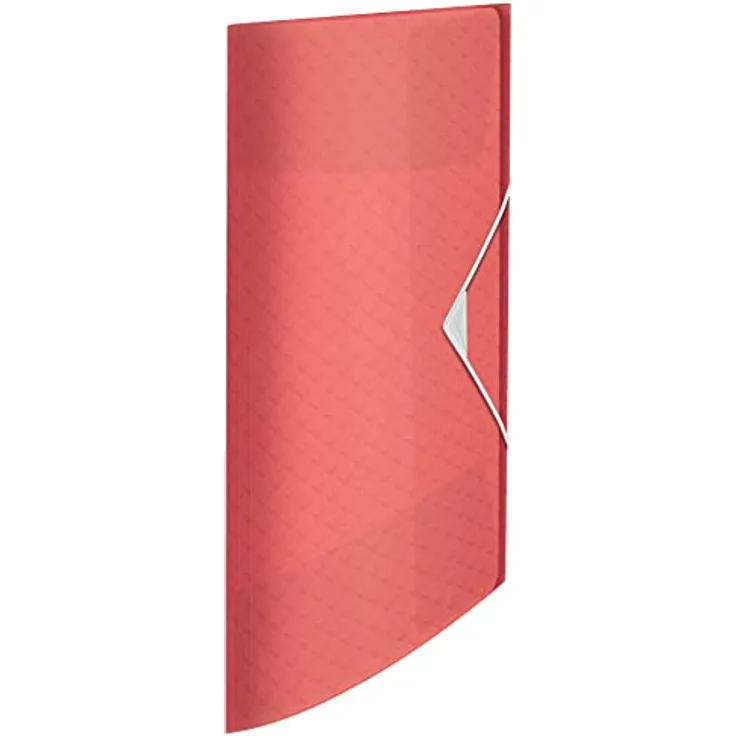 Esselte 3-Fächer-Kunststoffordner, fasst bis zu 150 Blatt Papier, A4, Dokumentenablage, zur Schreibtischorganisation, Colour'Breeze Serie, Koralle, 628439