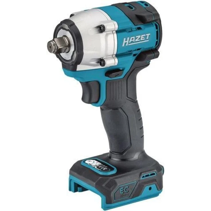 Hazet Akku-Schlagschrauber 9512-600, 18V, 12,5mm (1/2 Zoll), 406 Nm, bürstenloser Motor, kompakt, mit Auto Stopp-Funktion und LED-Anzeige