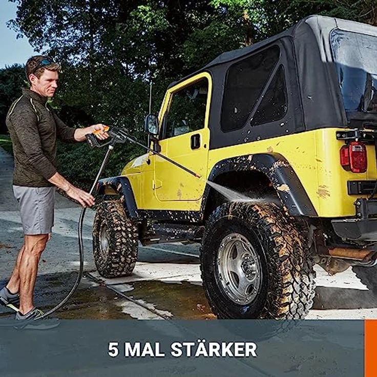 WORX WG620E.2 Akku Hochdruckreiniger Hydroshot 20VMobiler Hochdruckreiniger inkl. Multi-Sprühdüse Sc – Bild 2