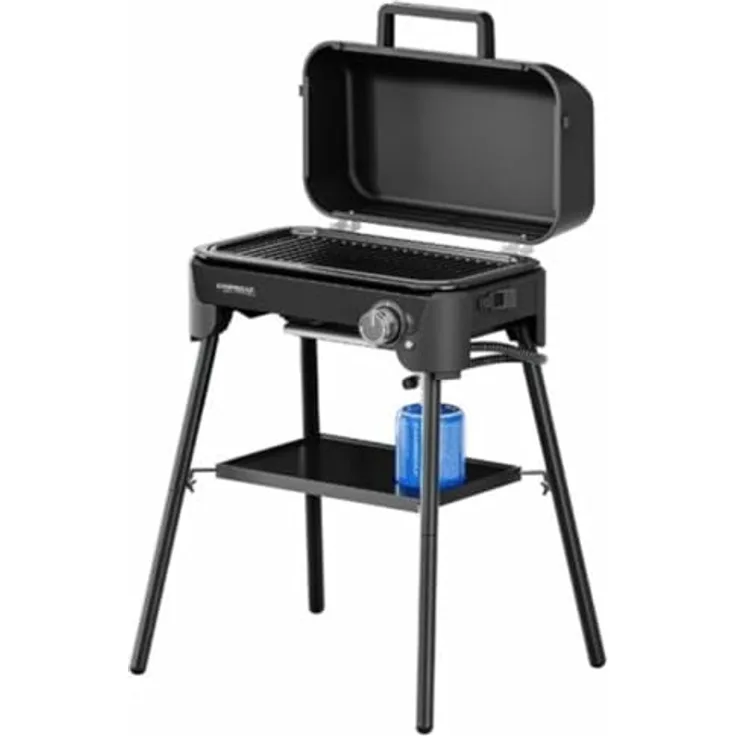 Campingaz Tour & Grill CV Plus Gasgrill | Tragbarer Tisch- oder Standgrill | 2400 W Leistung, Blau