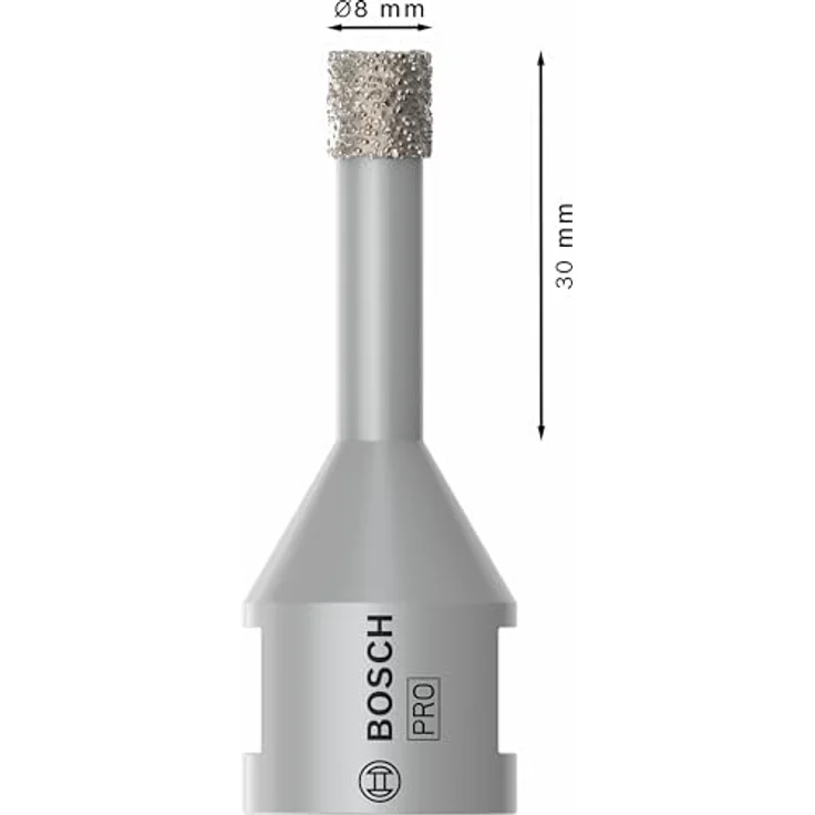 Bosch Professional PRO Ceramic dry Bohrkrone, Ø für Winkelschleifer, Diamantbesatz für hartes Trockenbohren – Bild 3
