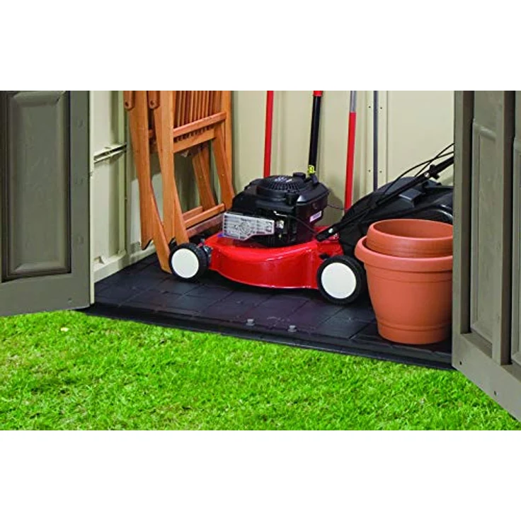 Keter Gerätehaus Factor 6x6, Beige, 6.2m³ Rauminhalt, Außenmaße (B/T/H):178 x 195.5 x 208 cm, wetterfest, wasserdicht, UV-beständig, Outdoor – Bild 5