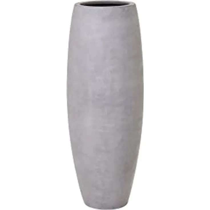 VIVANNO Pflanzkübel Bodenvase Fiberglas Magnum Beton-Optik Grau - 80x23