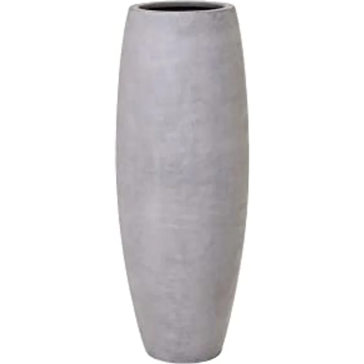 VIVANNO Pflanzkübel Bodenvase Fiberglas Magnum Beton-Optik Grau - 80x23 – Bild 1