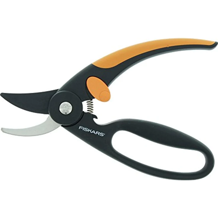 Fiskars Bypass-Gartenschere für frische Äste und Zweige, Antihaftbeschichtet, Hochwertige Stahl-Klingen, Länge 21 cm, Schwarz-Orange, Elegance, P44, 1001534 mittelgroß – Bild 3