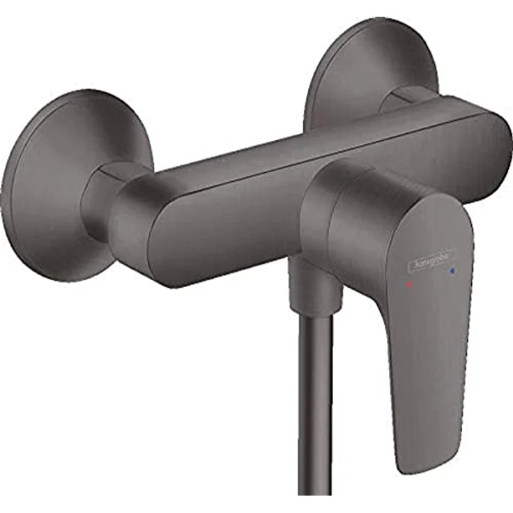 hansgrohe Duscharmatur Talis E (Aufputz Duschmischer, für 1 Funktion) Brushed Black Chrome – Bild 1
