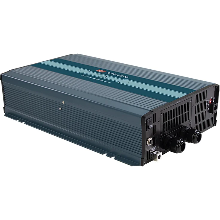 Mean Well NTS-2200-212EU, DC-AC Wechselrichter Echtsinus 230V, 2.200W, 12V Schutzkontakt