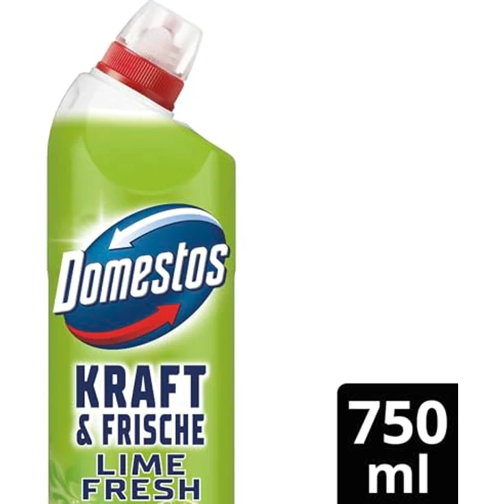 Domestos Kraft & Frische WC-Gel Lime Fresh, kraftvoller Toilettenreiniger mit 99,99% Bakterienbeseitigung und erfrischendem Limetten-Duft – Bild 2