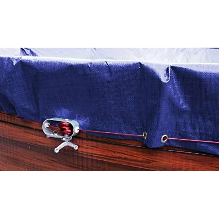 Grasekamp Abdeckplane Pool rund 500cm Royalblau Planenmaß 560cm Sommer Winter – Bild 5