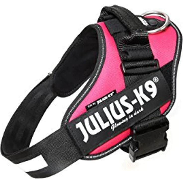 Julius-K9 K9 IDC POWERGESCH GR 1 ROSA 63 (1, Hund, Allgemein), Halsband + Leine - Strapazierfähiges Powergeschirr mit reflektierenden Details – Bild 1