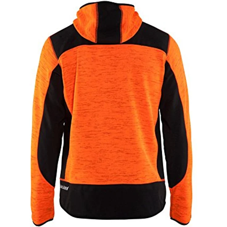 Blakläder Strickjacke, Arbeitsjacke mit Softshellverstärkungen, XXL, elegante Designerkapuze, kontrastierende Reißverschlüsse – Bild 2