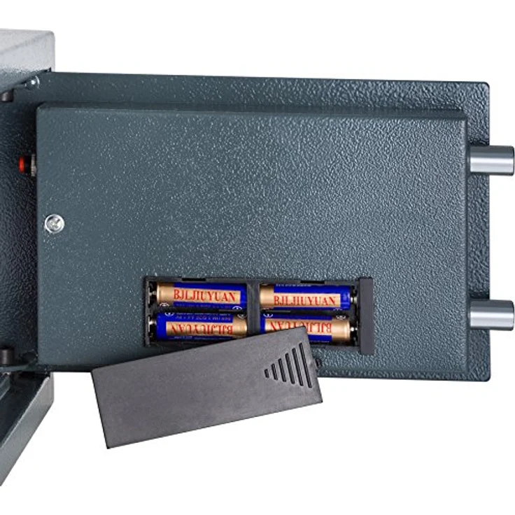 Elektronischer Safe Tresor mit Schlüssel und LED-Anzeige inkl. Batterien – Bild 6