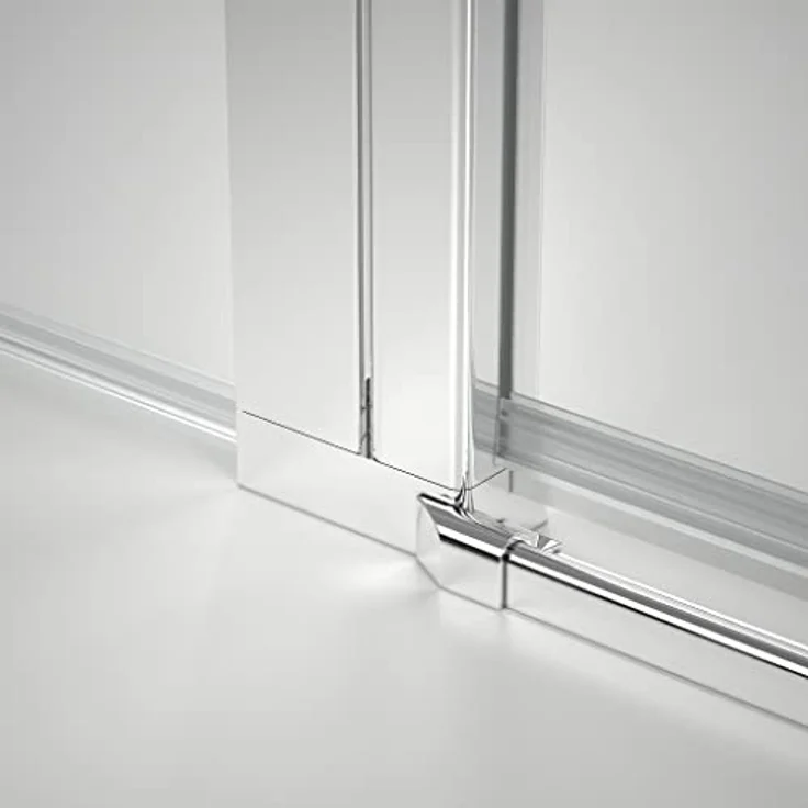 Marwell NEPTUN II Runddusche 90x90x195 cm mit Hebe-Senkmechanismus, Aluminiumprofilen in chrom, Pendeltüren und Abperleffekt – Bild 5
