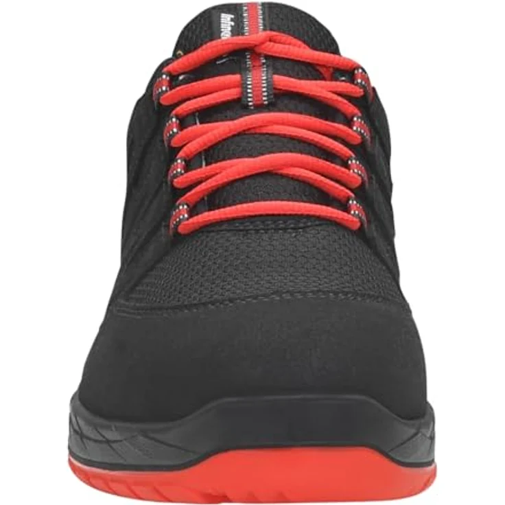 Elten Sicherheitshalbschuh MADDOX Compo black-red Low ESD S3S, atmungsaktives Textilfutter, gepolsterte Lasche, Gr. 41 – Bild 4