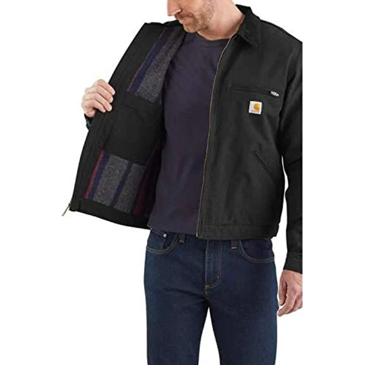 Carhartt Arbeitsjacke UPDATED DUCK DETROIT JACKET (1-St), Duck, mit weichem Futter, Baumwolle, lange Ärmel, diverse Taschen, Windstopper, Triple-Nähte – Bild 5