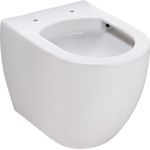 SCHÖNER WOHNEN-Kollektion Tiefspül-WC Wand-WC ANTUS, wandhängend, spülrandlose Keramik Hänge Toilette, Abgang waagerecht, Weiß