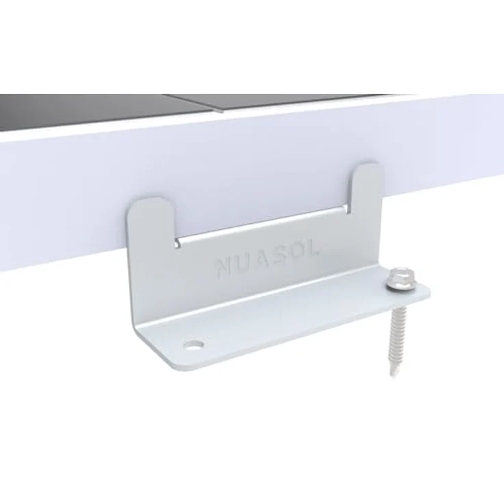 NuaSol NuaFix 16x Z-Winkel aus Edelstahl & Aluminium, witterungsbeständig, 2mm Stärke für Photovoltaik Solarmodule Montagelösungen – Bild 4